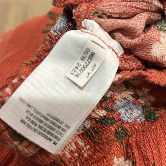 American Eagle Shorts Skirt Floral Flowy Fall Vintage Y2K Culotte India Elastic - Picture 10 of 12